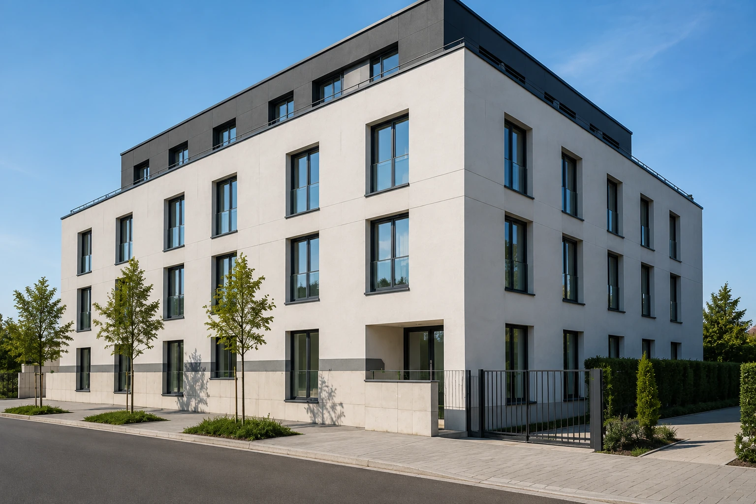 Fassadenarbeiten Mehrfamilienhaus